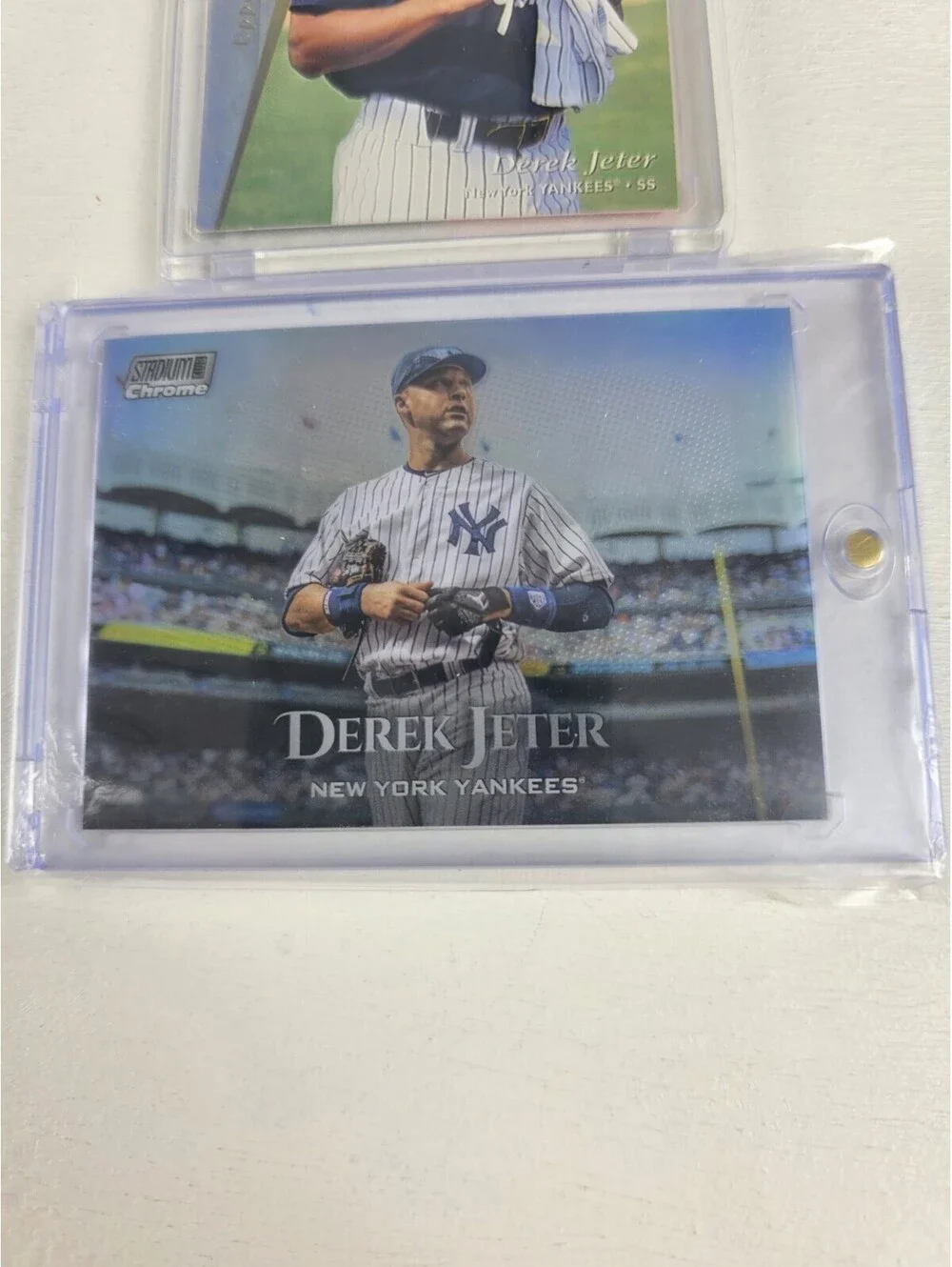 2019 Topps Stadium Club Chrome Derek Jeter Refractor Yankees HOF +95 SP Parallel